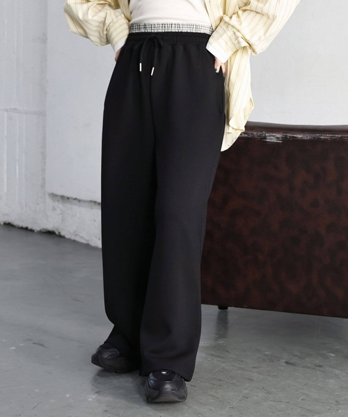 tiptop（ティップトップ）の「ダブルウェストダンボールスウェットパンツ（スウェットパンツ・レディース・グレー/ブラック・FREE）」の6枚目の写真