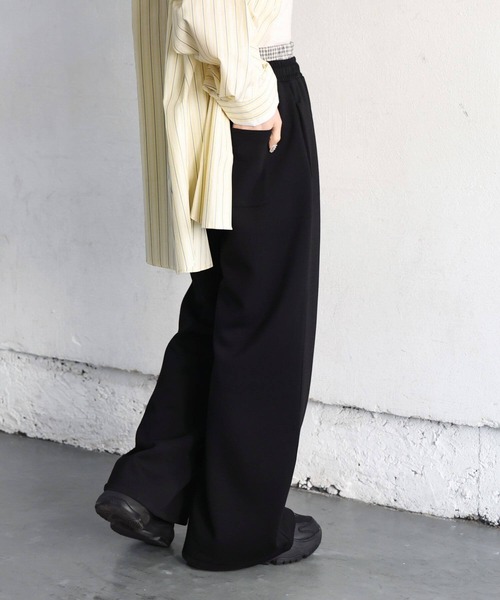 tiptop（ティップトップ）の「ダブルウェストダンボールスウェットパンツ（スウェットパンツ・レディース・グレー/ブラック・FREE）」の9枚目の写真