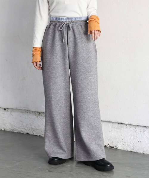 tiptop（ティップトップ）の「ダブルウェストダンボールスウェットパンツ（スウェットパンツ・レディース・グレー/ブラック・FREE）」の19枚目の写真