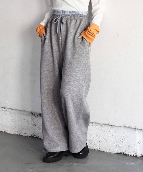 tiptop（ティップトップ）の「ダブルウェストダンボールスウェットパンツ（スウェットパンツ・レディース・グレー/ブラック・FREE）」の20枚目の写真