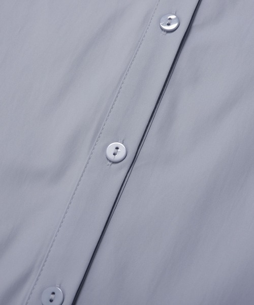 Fit more(フィットモア)の「裾ダブルフリルシャツワンピース(シャツワンピース・レディース・ピンク/ホワイト/ブルー・LONG/SHORT)」の17枚目の写真