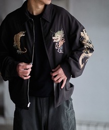 GOLD | GOLD / ゴールド：別注 SOUVENIR JACKET AGED MODEL JAPAN MAP：25B-GL15848AK[MUS](ブルゾン)