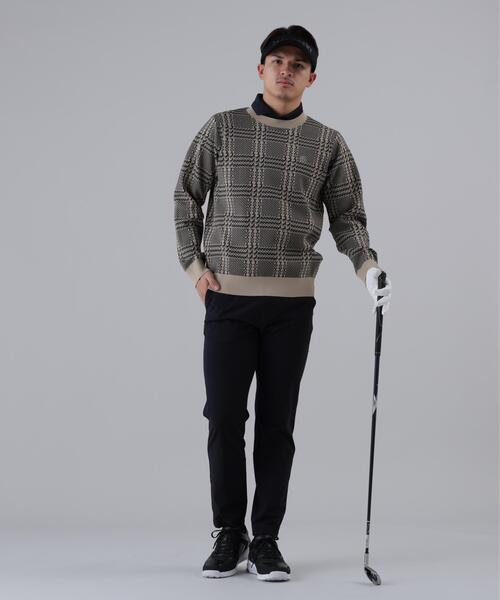St ANDREWS（セントアンドリュース）の「【St ANDREWS】１４Ｇホースビットチェックジャガードプルオーバーニット（ニット/セーター・メンズ・ホワイト/ベージュ・L/M/LL）」の17枚目の写真