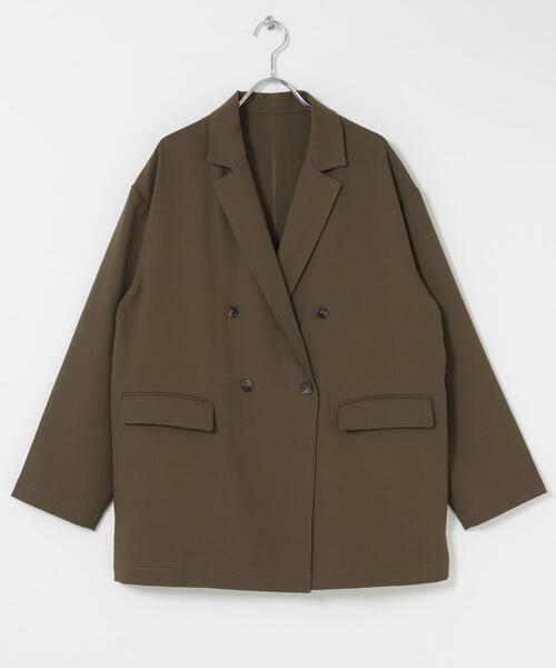 ITEMS URBANRESEARCH（アイテムズ アーバンリサーチ）の「リネンライクジャケット（その他アウター・レディース・ブラウン/ライトベージュ/ブラック・FREE）」の8枚目の写真