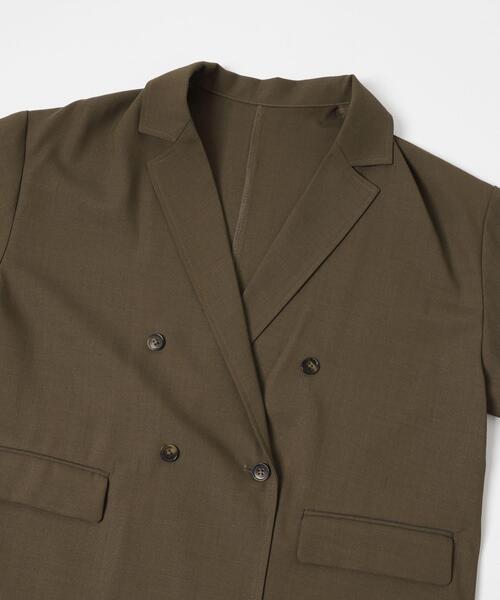 ITEMS URBANRESEARCH（アイテムズ アーバンリサーチ）の「リネンライクジャケット（その他アウター・レディース・ブラウン/ライトベージュ/ブラック・FREE）」の9枚目の写真