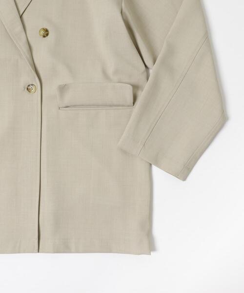 ITEMS URBANRESEARCH（アイテムズ アーバンリサーチ）の「リネンライクジャケット（その他アウター・レディース・ブラウン/ライトベージュ/ブラック・FREE）」の18枚目の写真