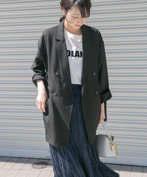 ITEMS URBANRESEARCH（アイテムズ アーバンリサーチ）の「リネンライクジャケット（その他アウター・レディース・ブラウン/ライトベージュ/ブラック・FREE）」の22枚目の写真