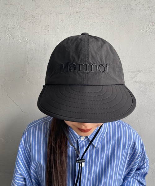 MARMOT（マーモット）の「[Marmot/マーモット] 別注 ブランドロゴ ロングビルキャップ【追加】（キャップ・レディース・ベージュ/チャコールグレー/ブラック・F）」の8枚目の写真