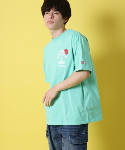 CORPUS SELECT(コーパストーキョー)の「【YOIDORE/酔いどれ】酒&盆栽 半袖Tシャツ(Tシャツ/カットソー・レディース・ホワイト/ブラック/グリーン・L/M/XL)」の3枚目の写真