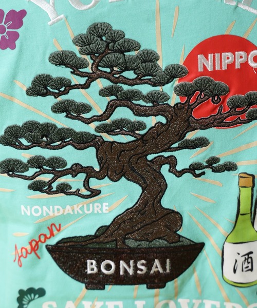 CORPUS SELECT(コーパストーキョー)の「【YOIDORE/酔いどれ】酒&盆栽 半袖Tシャツ(Tシャツ/カットソー・レディース・ホワイト/ブラック/グリーン・L/M/XL)」の12枚目の写真