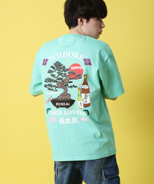 CORPUS SELECT(コーパストーキョー)の「【YOIDORE/酔いどれ】酒&盆栽 半袖Tシャツ(Tシャツ/カットソー・レディース・ホワイト/ブラック/グリーン・L/M/XL)」の6枚目の写真
