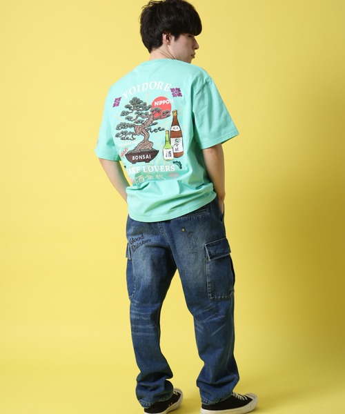 CORPUS SELECT(コーパストーキョー)の「【YOIDORE/酔いどれ】酒&盆栽 半袖Tシャツ(Tシャツ/カットソー・レディース・ホワイト/ブラック/グリーン・L/M/XL)」の8枚目の写真