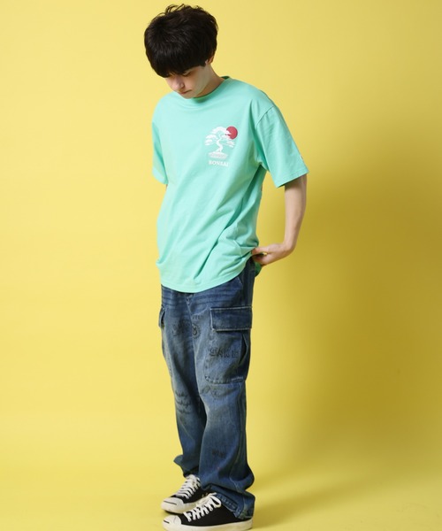 CORPUS SELECT(コーパストーキョー)の「【YOIDORE/酔いどれ】酒&盆栽 半袖Tシャツ(Tシャツ/カットソー・レディース・ホワイト/ブラック/グリーン・L/M/XL)」の7枚目の写真