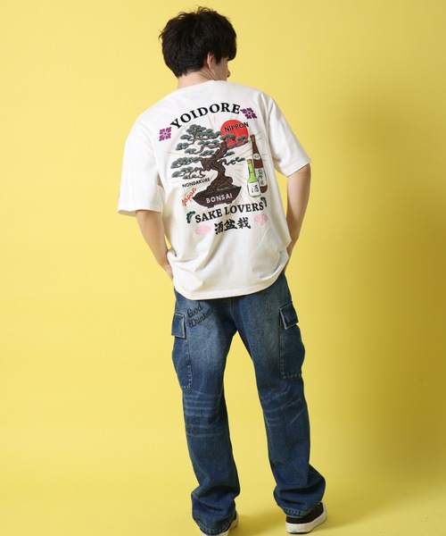 CORPUS SELECT(コーパストーキョー)の「【YOIDORE/酔いどれ】酒&盆栽 半袖Tシャツ(Tシャツ/カットソー・レディース・ホワイト/ブラック/グリーン・L/M/XL)」の16枚目の写真
