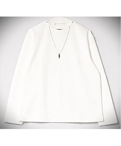 Sakka(サッカ)の「ネックレス付きポンチTEEシャツ(Tシャツ/カットソー・メンズ・ブラック/ホワイト・LARGE/MEDIUM)」の2枚目の写真