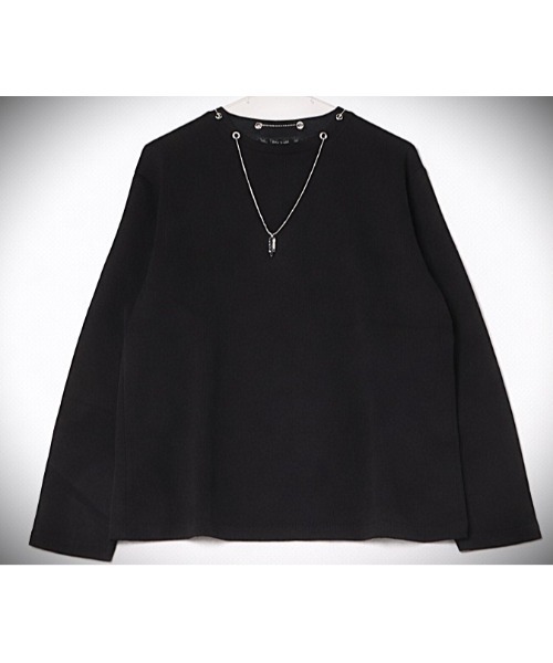 Sakka(サッカ)の「ネックレス付きポンチTEEシャツ(Tシャツ/カットソー・メンズ・ブラック/ホワイト・LARGE/MEDIUM)」の1枚目の写真