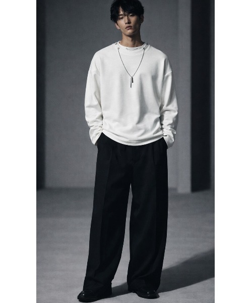 Sakka(サッカ)の「ネックレス付きポンチTEEシャツ(Tシャツ/カットソー・メンズ・ブラック/ホワイト・LARGE/MEDIUM)」の4枚目の写真