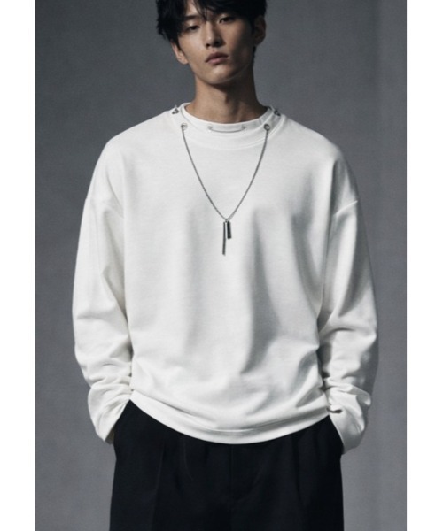 Sakka(サッカ)の「ネックレス付きポンチTEEシャツ(Tシャツ/カットソー・メンズ・ブラック/ホワイト・LARGE/MEDIUM)」の9枚目の写真