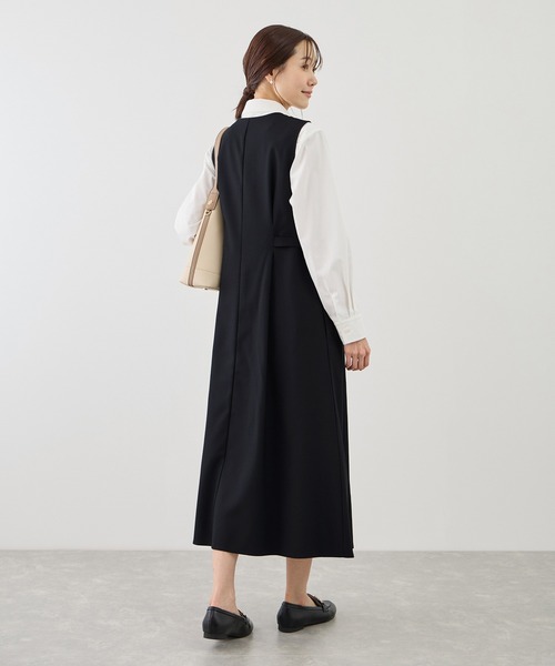 ROPE' PICNIC（ロペピクニック）の「ウエストタックジャンパースカート（ジャンパースカート・レディース・ネイビー/グレー系その他/ベージュ系その他2・FREE）」の15枚目の写真