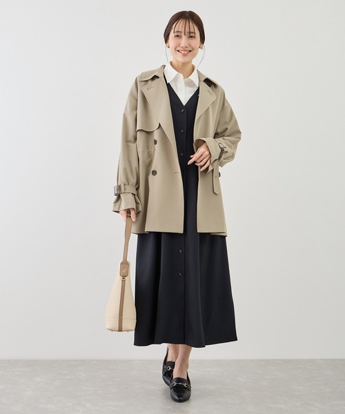 ROPE' PICNIC（ロペピクニック）の「ウエストタックジャンパースカート（ジャンパースカート・レディース・ネイビー/グレー系その他/ベージュ系その他2・FREE）」の20枚目の写真