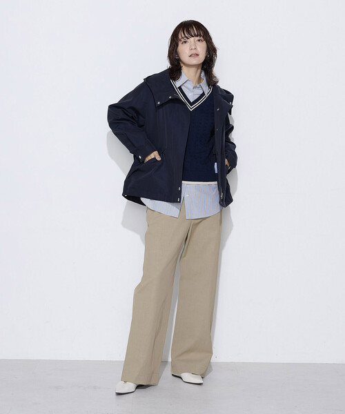COMME CA Wardrobe(コムサワードローブ)の「ヴィスコットンチノ二ドム チノパンツ(チノパンツ・レディース・カーキ/ベージュ/ネイビー・11号/9号/7号)」の18枚目の写真