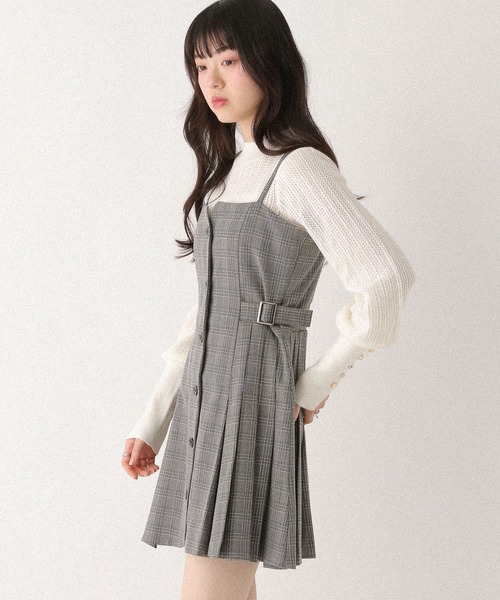 Heather(ヘザー)の「サイドベルトプリーツジャンスカ 656417(ジャンパースカート・レディース・グレー系その他/ブラウン系その他/グレー・FREE)」の20枚目の写真