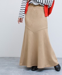 Mag.（マグ）の「【Social GIRL】カットスエードマーメイドロングスカート（スカート）」