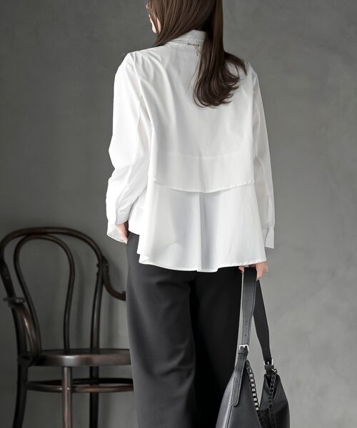 rps(アールピーエス)の「裾レイヤーブラウス(シャツ/ブラウス・レディース・チャコールグレー/ブラック/オフホワイト・フリー)」の22枚目の写真