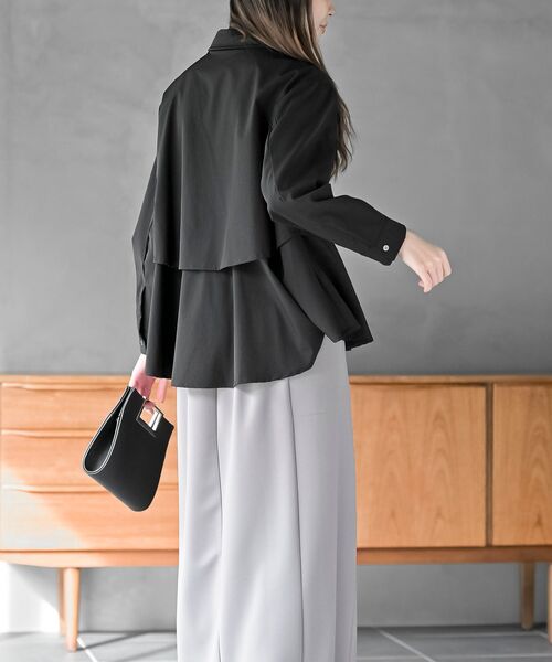 rps(アールピーエス)の「裾レイヤーブラウス(シャツ/ブラウス・レディース・チャコールグレー/ブラック/オフホワイト・フリー)」の19枚目の写真