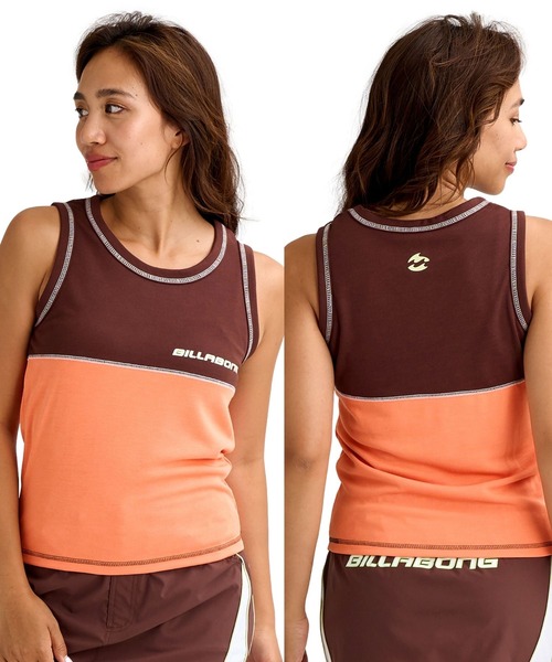 BILLABONG(ビラボン)の「BILLABONG ウィメンズ BACK BEACH UTILITY T サーフタンクトップ 【2026年春夏モデル】(タンクトップ・レディース・ブラウン/ブルー/グリーン系その他・MEDIUM)」の2枚目の写真