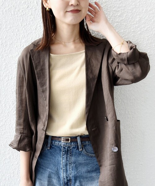 SHIPS（シップス）の「〈手洗い可能〉ラメ 2WAY ノースリーブ プルオーバー（タンクトップ・レディース・ブラック/ベージュ系/ホワイト/ブラウン/ダークグレー・ONE SIZE）」の7枚目の写真
