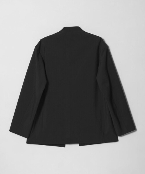 MONKEY TIME（モンキータイム）の「RENU TROシリーズ ラペルレス ジャケット -セットアップ対応-（テーラードジャケット・メンズ・ブラック/ダークグレー・S/M/L/XL）」の3枚目の写真