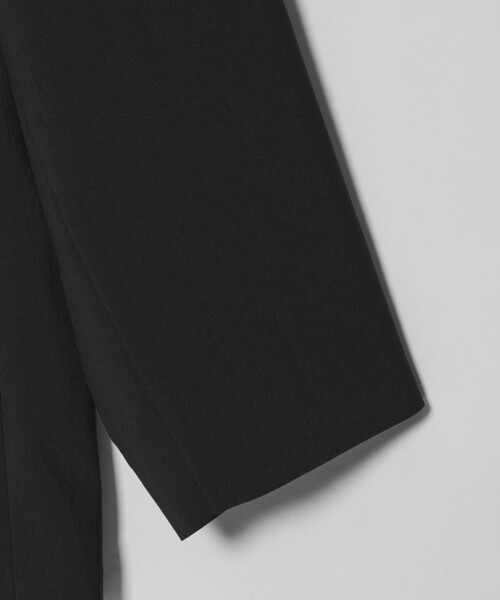 MONKEY TIME（モンキータイム）の「RENU TROシリーズ ラペルレス ジャケット -セットアップ対応-（テーラードジャケット・メンズ・ブラック/ダークグレー・S/M/L/XL）」の5枚目の写真