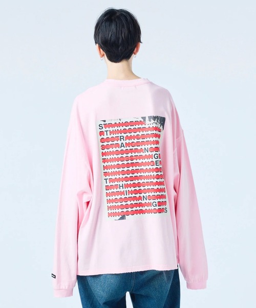Little sunny bite(リトルサニーバイト)の「littlesunnybite/リトルサニーバイト/stranger verify long tee(Tシャツ/カットソー・レディース・ピンク/ホワイト・M/S)」の7枚目の写真