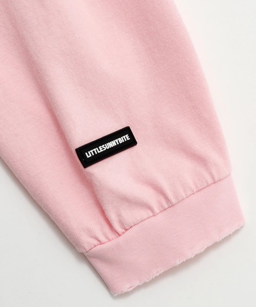 Little sunny bite(リトルサニーバイト)の「littlesunnybite/リトルサニーバイト/stranger verify long tee(Tシャツ/カットソー・レディース・ピンク/ホワイト・M/S)」の13枚目の写真