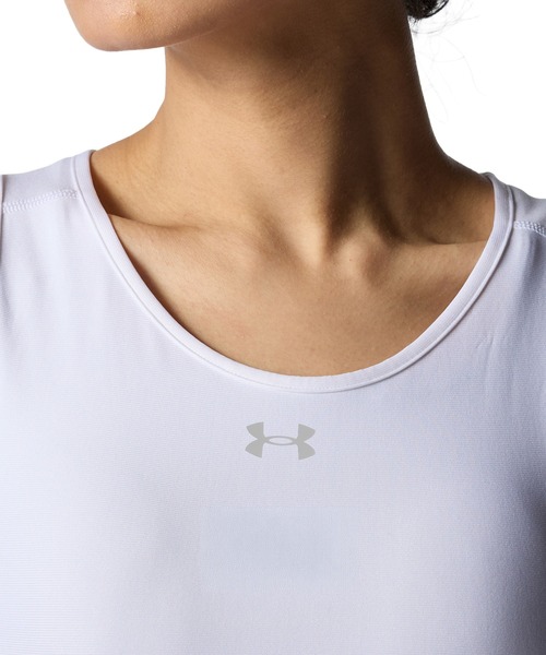 UNDER ARMOUR(アンダーアーマー)の「UAヒートギア コンプレッション タンク(トレーニング/レディース)(Tシャツ/カットソー・レディース・ホワイト・M/XL/L/S)」の4枚目の写真