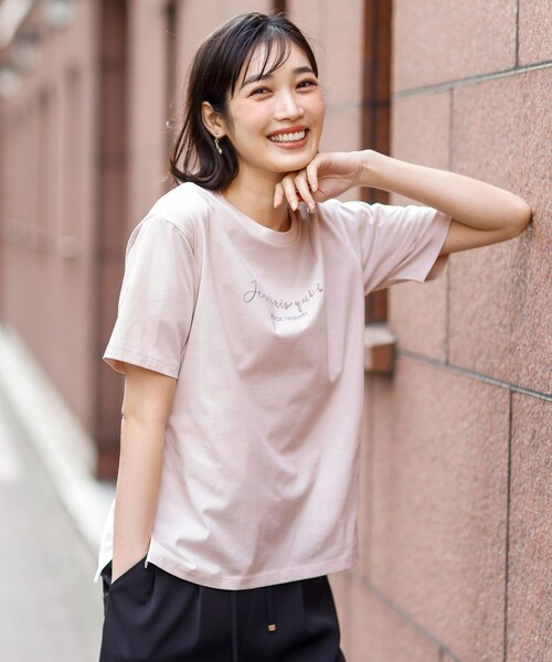 ANY SIS(エニィスィス)の「ビジュープリント Tシャツ(Tシャツ/カットソー・レディース・ライトグリーン系/ベージュ系/ホワイト系・MEDIUM)」の15枚目の写真