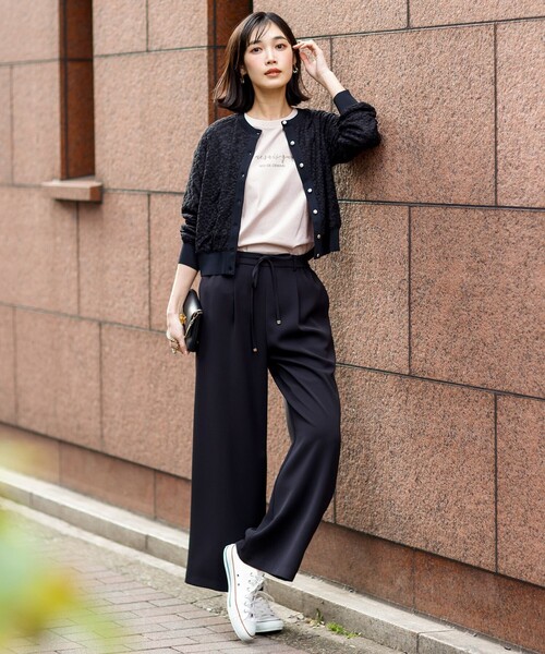 ANY SIS(エニィスィス)の「ビジュープリント Tシャツ(Tシャツ/カットソー・レディース・ライトグリーン系/ベージュ系/ホワイト系・MEDIUM)」の18枚目の写真