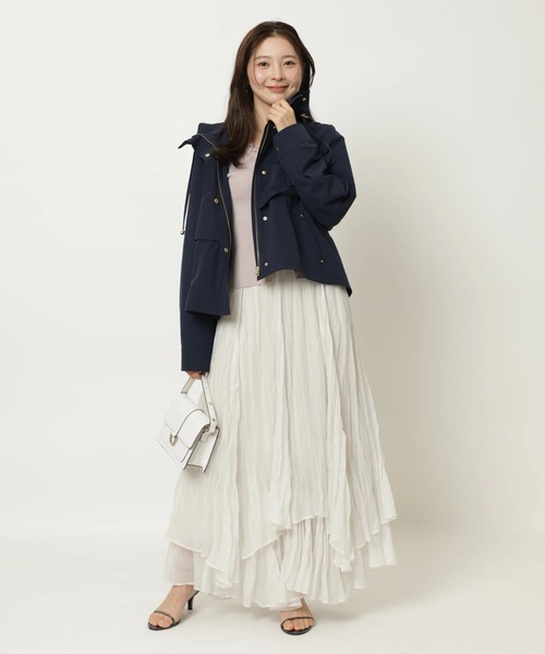 Apuweiser-riche（アプワイザーリッシェ）の「バックリボンフードブルゾン（その他アウター・レディース・ネイビー・2/1）」の6枚目の写真