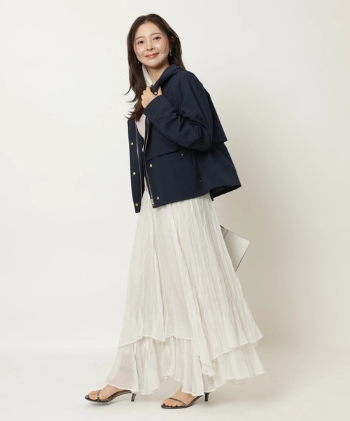 Apuweiser-riche（アプワイザーリッシェ）の「バックリボンフードブルゾン（その他アウター・レディース・ネイビー・2/1）」の7枚目の写真