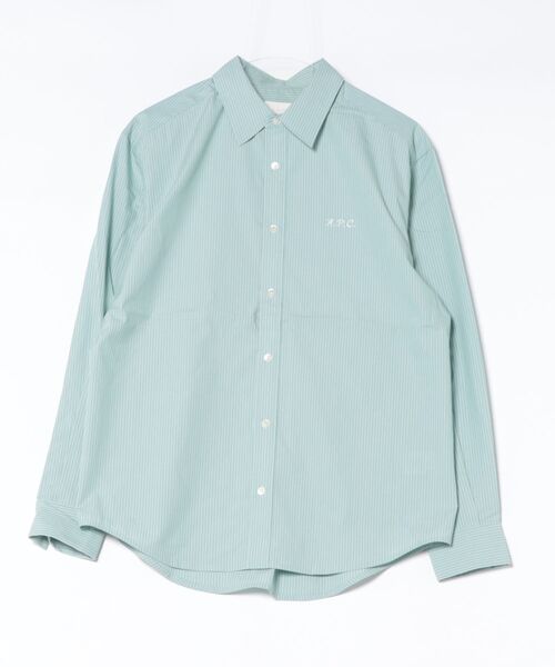 A.P.C.(アーペーセー)の「CHEMISE CEDRIC(シャツ/ブラウス・メンズ・ライトブルー/カーキ・XS/S/M/L)」の2枚目の写真