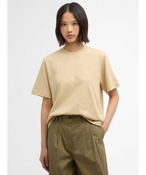 Barbour(バブアー)の「MarjorieショートレングスTシャツ(Tシャツ/カットソー・レディース・ブラック/ホワイト/グレー/カーキ/ピンク/ライトブルー・LARGE/SMALL/MEDIUM)」の4枚目の写真