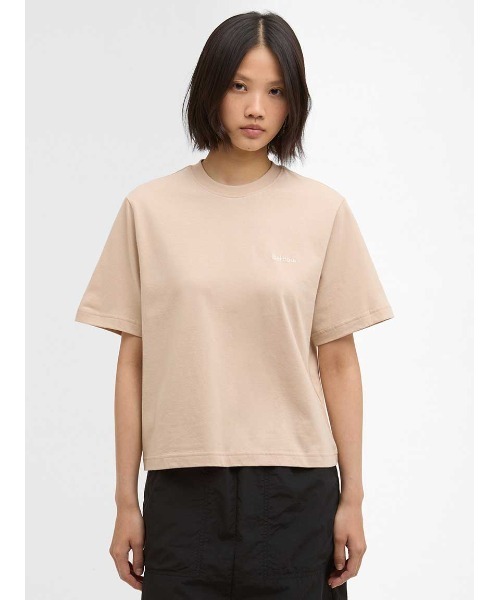 Barbour(バブアー)の「MarjorieショートレングスTシャツ(Tシャツ/カットソー・レディース・ブラック/ホワイト/グレー/カーキ/ピンク/ライトブルー・LARGE/SMALL/MEDIUM)」の6枚目の写真