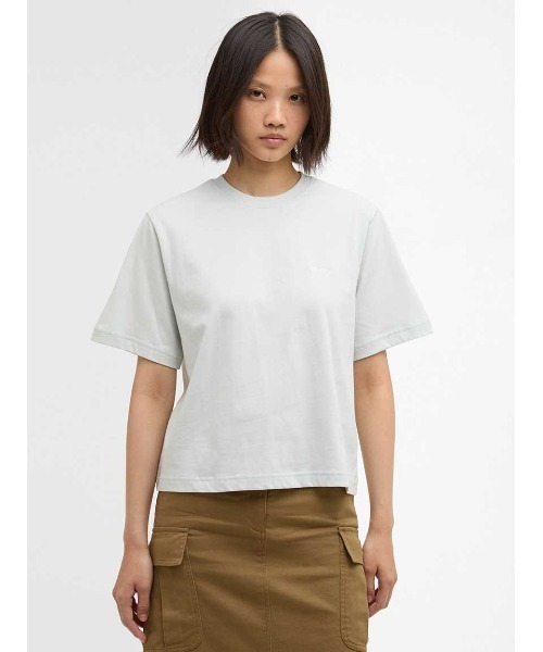 Barbour(バブアー)の「MarjorieショートレングスTシャツ(Tシャツ/カットソー・レディース・ブラック/ホワイト/グレー/カーキ/ピンク/ライトブルー・LARGE/SMALL/MEDIUM)」の5枚目の写真