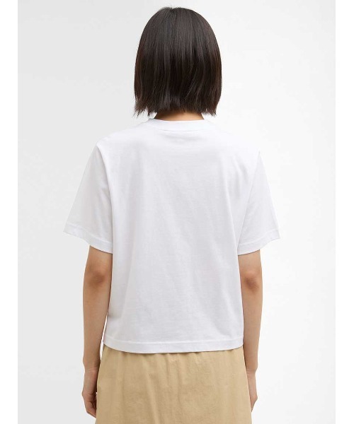 Barbour(バブアー)の「MarjorieショートレングスTシャツ(Tシャツ/カットソー・レディース・ブラック/ホワイト/グレー/カーキ/ピンク/ライトブルー・LARGE/SMALL/MEDIUM)」の7枚目の写真