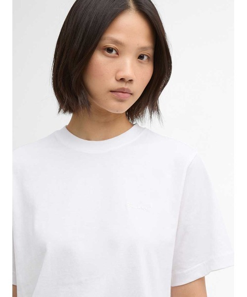 Barbour(バブアー)の「MarjorieショートレングスTシャツ(Tシャツ/カットソー・レディース・ブラック/ホワイト/グレー/カーキ/ピンク/ライトブルー・LARGE/SMALL/MEDIUM)」の8枚目の写真