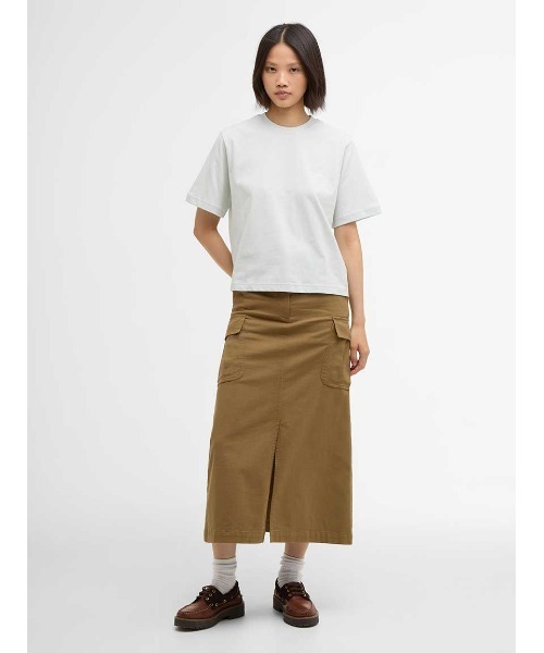 Barbour(バブアー)の「MarjorieショートレングスTシャツ(Tシャツ/カットソー・レディース・ブラック/ホワイト/グレー/カーキ/ピンク/ライトブルー・LARGE/SMALL/MEDIUM)」の9枚目の写真