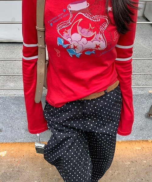 Ressaca(レサーカ)の「ドット柄ワイドデニムパンツ(デニムパンツ・レディース・ブラック・L/M)」の15枚目の写真