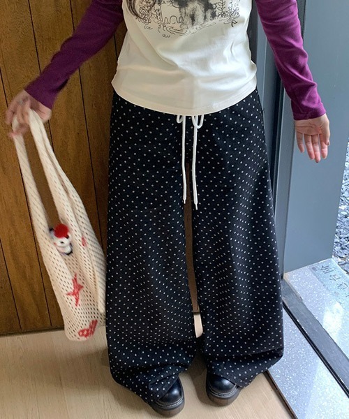 Ressaca(レサーカ)の「ドット柄ワイドデニムパンツ(デニムパンツ・レディース・ブラック・L/M)」の16枚目の写真