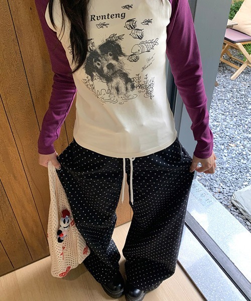 Ressaca(レサーカ)の「ドット柄ワイドデニムパンツ(デニムパンツ・レディース・ブラック・L/M)」の17枚目の写真